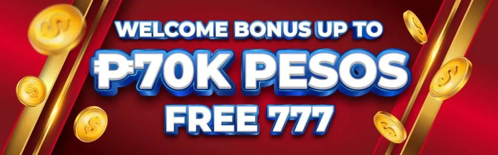 bonus banner 70k pesos free 777